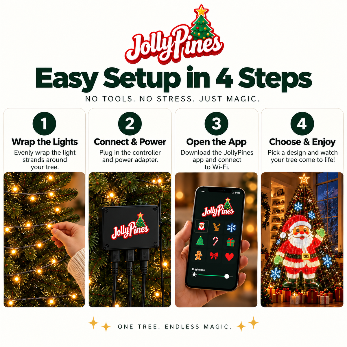 JollyPinesCo™ LED Tree Lights